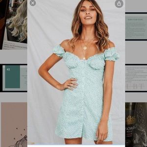 Verge girl mini dress in MINT